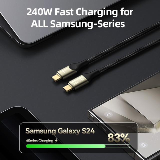 Powerlink Utron Series 3.6ft / 1.2M 240W USB-C Cable