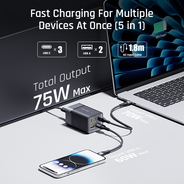 VOLTME VITO 75 EzTravel USB Desktop Power Charger